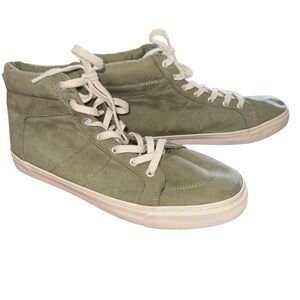 Old Navy Women’s Size 11 Olive Green High Top Sneakers Casual Lace Up Shoes